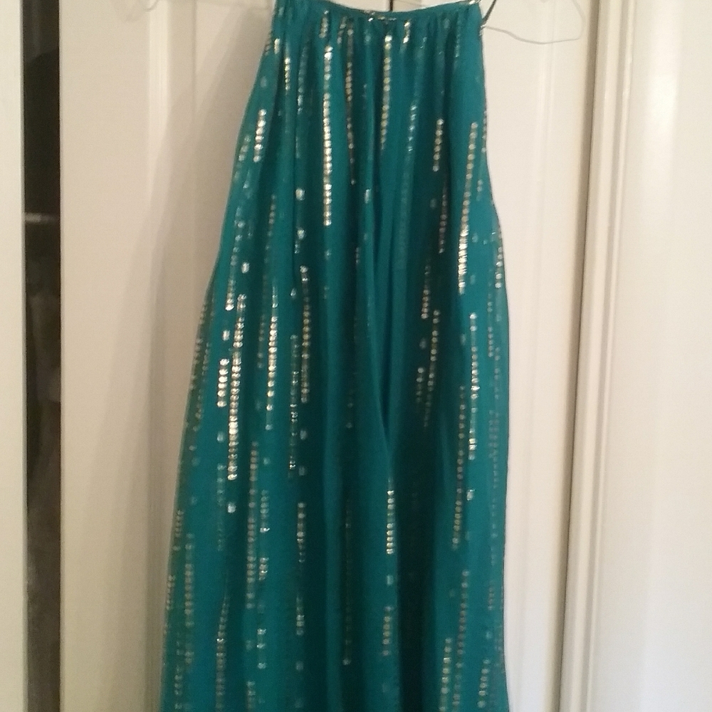 Green and Gold dress